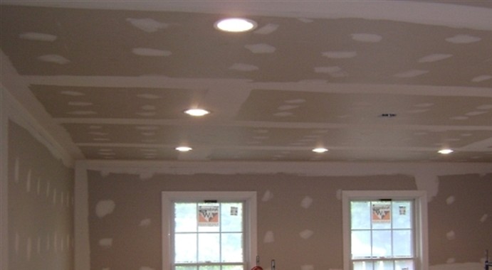 Residential Addition Rough-In and Recessed Lighting Installation