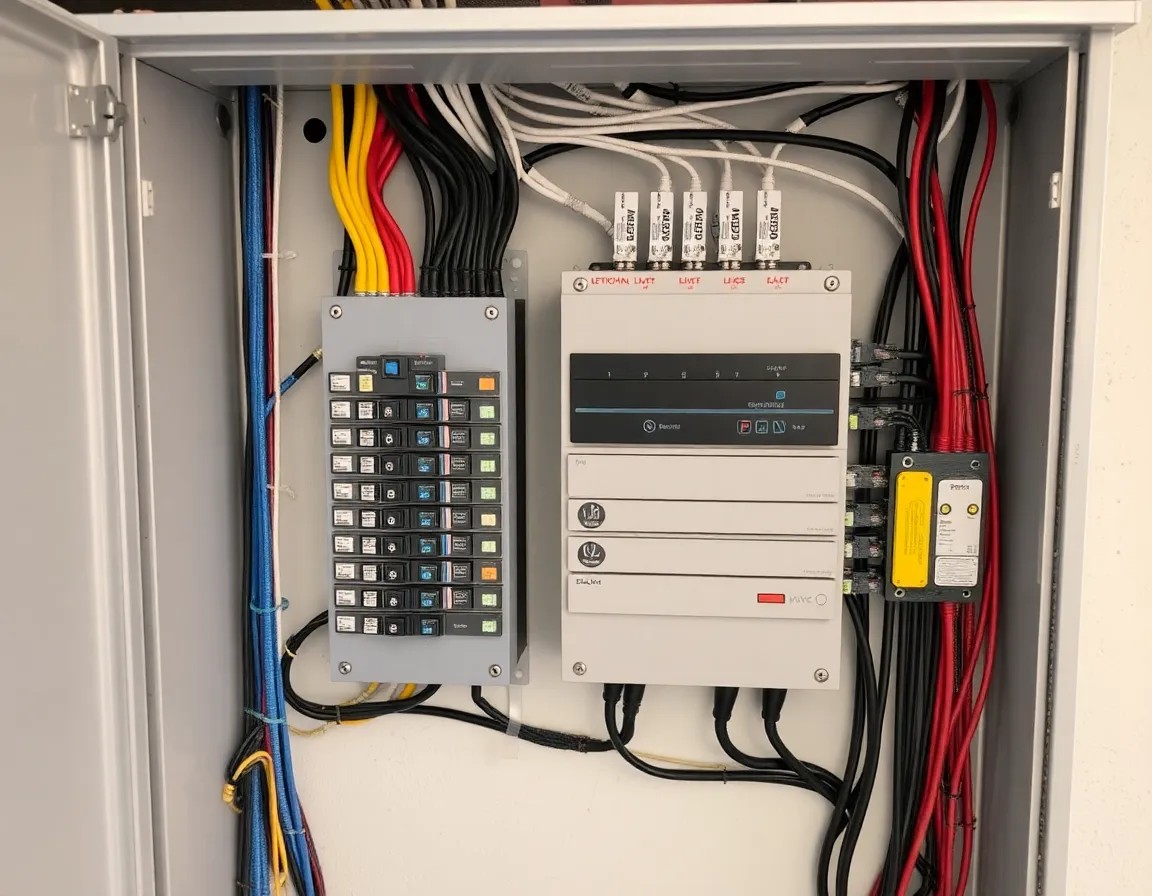 Residential 200A Electrical Panel & Generator Transfer Switch